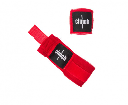 Бинты эластичные Clinch Boxing Crepe Bandage Punch красные в интернет-магазине VersusBox.ru