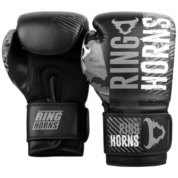 Ringhorns боксерские тренировочные перчатки черно- серые Charger в интернет-магазине VersusBox.ru