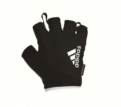 Перчатки для фитнеса Adidas черно-белые в интернет-магазине VersusBox.ru