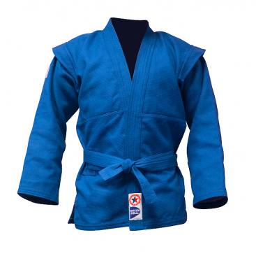 Куртка для самбо Green Hill FIAS Approved (Лицензия FIAS) синяя  в интернет-магазине VersusBox.ru