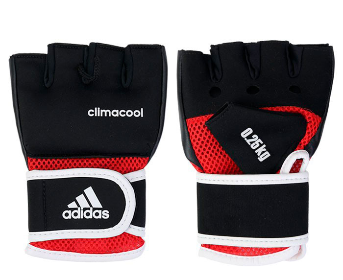 Перчатки с утяжелителями 0.25 кг Adidas Cross Country Glove черные в интернет-магазине VersusBox.ru