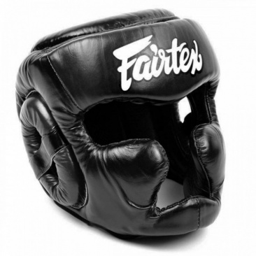 Боксерский шлем Fairtex HG-13 black в интернет-магазине VersusBox.ru