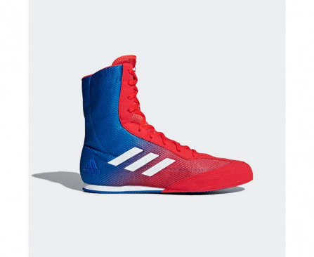 Боксерки adidas Box Hog Plus красно-синие в интернет-магазине VersusBox.ru