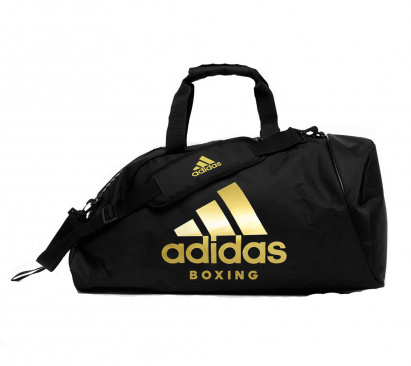 Сумка-рюкзак Training 2 in 1 Bag Boxing черно-золотая в интернет-магазине VersusBox.ru