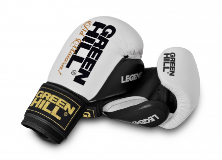 Перчатки боксерские Green Hill LEGEND черно-белые в интернет-магазине VersusBox.ru