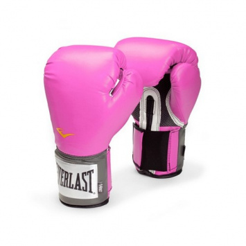 Перчатки тренировочные Everlast Pu Pro Style Anti-Mb розовые в интернет-магазине VersusBox.ru
