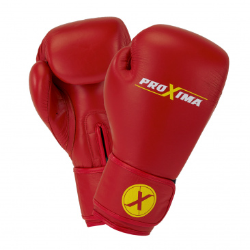 Перчатки боксерские PROXIMA натуральная кожа красные в интернет-магазине VersusBox.ru