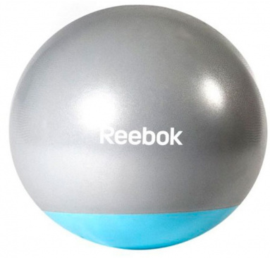 Гимнастический мяч Reebok двухцветный 75 см серо-голубой в интернет-магазине VersusBox.ru