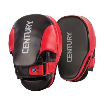 Лапы боксерские Century 2 штуки в комплекте красно-черные в интернет-магазине VersusBox.ru