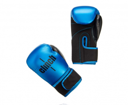 Перчатки боксерские Clinch Aero сине-черные в интернет-магазине VersusBox.ru