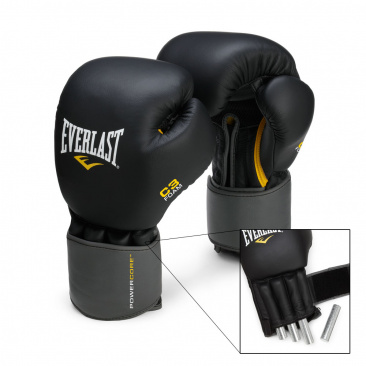 Боксерские перчатки Everlast снарядные с утяжелителями Weighted черные в интернет-магазине VersusBox.ru