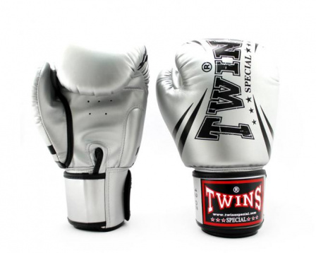 Боксерские перчатки Twins fbgvsd3-tw6 fancy boxing gloves серебрянные в интернет-магазине VersusBox.ru