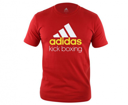 Футболка adidas Community T-Shirt Kickboxing красно-белая в интернет-магазине VersusBox.ru