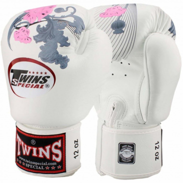 Боксерские перчатки Twins Fbgvl3-13 Fancy Boxing Gloves бело-розовые в интернет-магазине VersusBox.ru