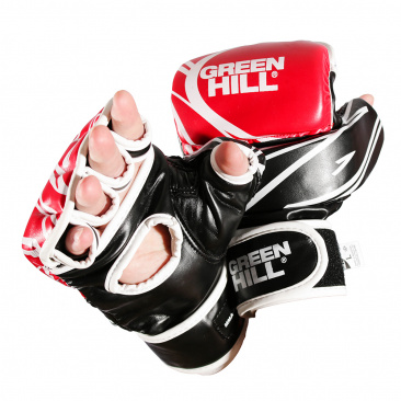 Перчатки MMA Green Hill  красно-белые в интернет-магазине VersusBox.ru