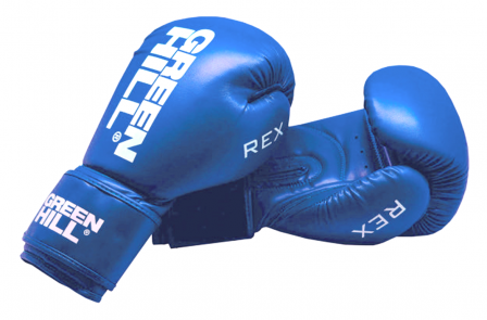 Боксерские перчатки REX одобренные Федерацией бокса России синий 10oz в интернет-магазине VersusBox.ru