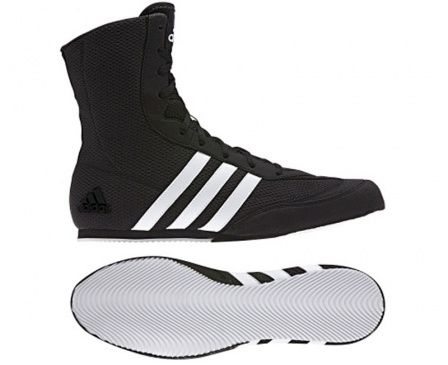 Боксерки adidas Box Hog 2 черно-белые в интернет-магазине VersusBox.ru