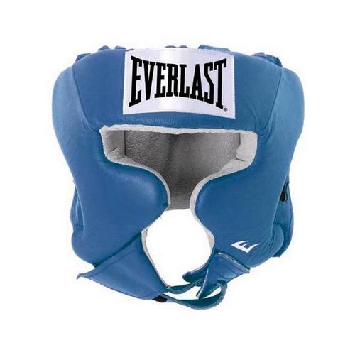 Шлем с защитой щек USA Boxing Cheek L син. в интернет-магазине VersusBox.ru
