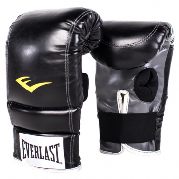Боксерские перчатки Everlast снарядные Pu черные в интернет-магазине VersusBox.ru