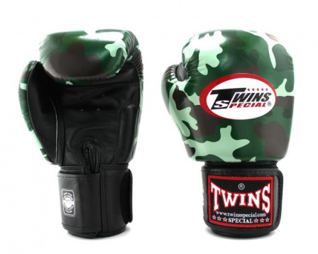 Боксерские перчатки Twins fbgvl3-AR fancy boxing gloves зеленые в интернет-магазине VersusBox.ru