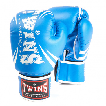 Боксерские перчатки Twins fbgvs3-tw6 fancy boxing gloves синие в интернет-магазине VersusBox.ru