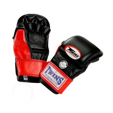Перчатки mma twins ggl1 grappling gloves черно-красные в интернет-магазине VersusBox.ru