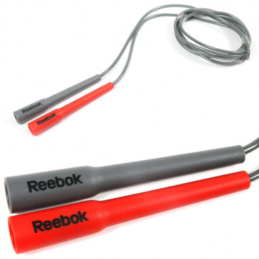 Скакалка для кардиотренировок Reebok серая в интернет-магазине VersusBox.ru
