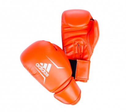 Перчатки боксерские adidas Speed 50 оранжево-серебристые в интернет-магазине VersusBox.ru