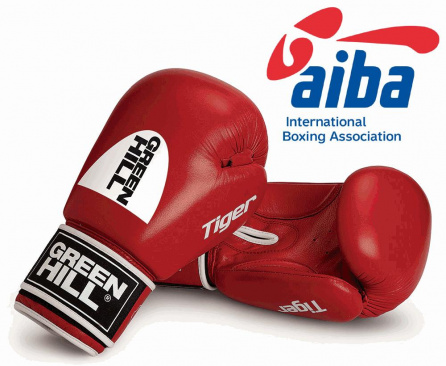 Перчатки боксерские Green Hill TIGER одобренные AIBA 2017 красные в интернет-магазине VersusBox.ru