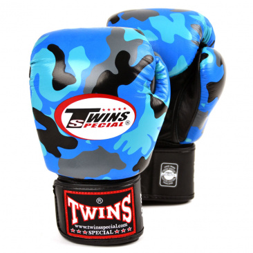 Боксерские перчатки Twins Twins fbgvl3-Ar fancy boxing gloves синие в интернет-магазине VersusBox.ru