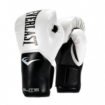 Боксерские перчатки Everlast тренировочные Elite ProStyle белые в интернет-магазине VersusBox.ru