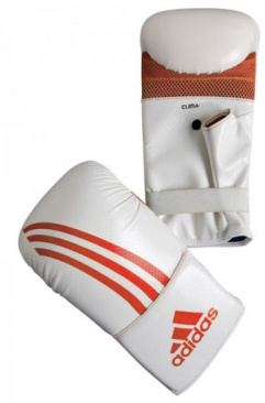 Снарядные перчатки  Adidas/Box -Fit к/з  бело/красные в интернет-магазине VersusBox.ru