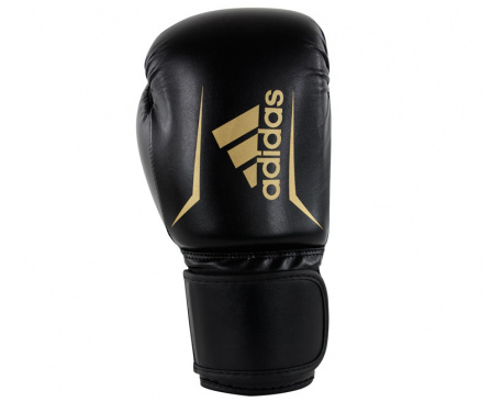 Перчатки боксерские adidas Speed 50 черно-золотые в интернет-магазине VersusBox.ru