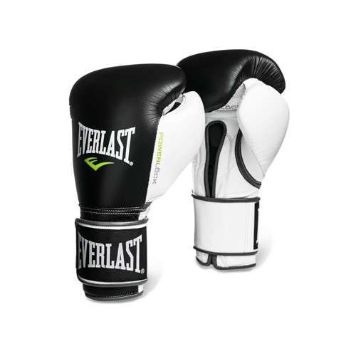 Купить боксерские перчатки everlast тренировочные powerlock черно-бело-зеленые по цене 12 999 ₽ в магазине VersusBox.ru