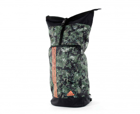 Рюкзак adidas Training Military Sack Camo S камуфляжно-оранжевый в интернет-магазине VersusBox.ru