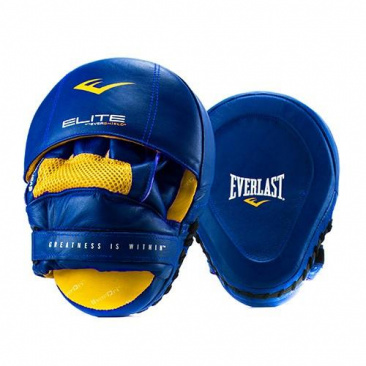 Лапы Everlast Pro Elite Leather Mantis синие в интернет-магазине VersusBox.ru