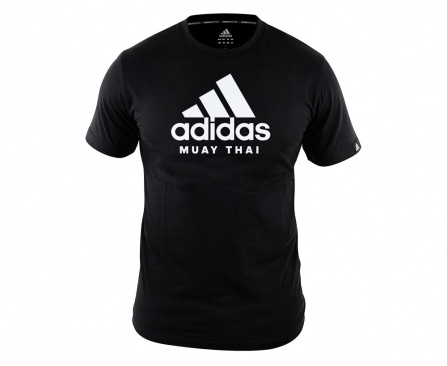Футболка adidas Community T-Shirt Muay Thai черно-белая в интернет-магазине VersusBox.ru