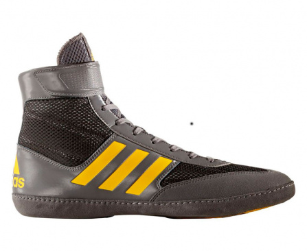 Борцовки adidas Combat Speed.5 серо-желтые в интернет-магазине VersusBox.ru