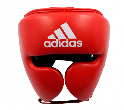 Шлем боксерский AdiStar Pro Headgear красно-зеленый в интернет-магазине VersusBox.ru