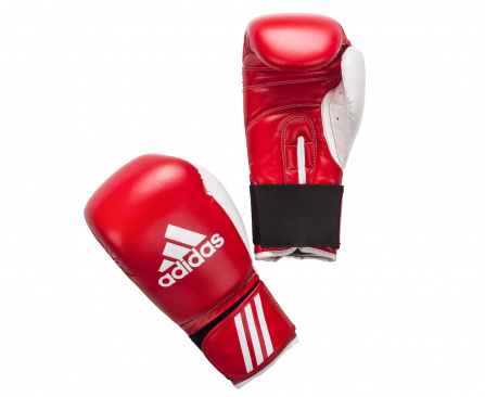 Перчатки боксерские adidas Response красно-белые в интернет-магазине VersusBox.ru