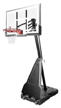 Баскетбольная стойка мобильная, стекло Spalding 54" Glass Hybrid Portable в интернет-магазине VersusBox.ru