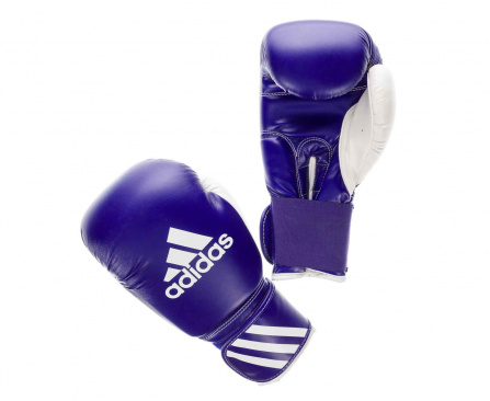 Перчатки боксерские adidas Response сине-белые в интернет-магазине VersusBox.ru
