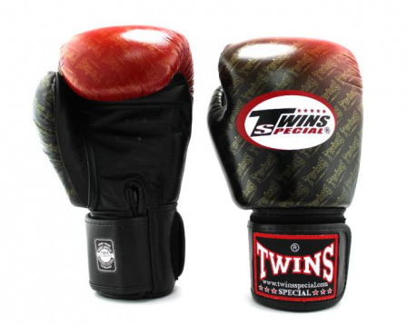 Перчатки боксерские Twins fbgvl3-tw1 fancy boxing gloves черно-красные в интернет-магазине VersusBox.ru