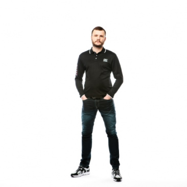 Рубашка поло черный, Cotton 100% в интернет-магазине VersusBox.ru