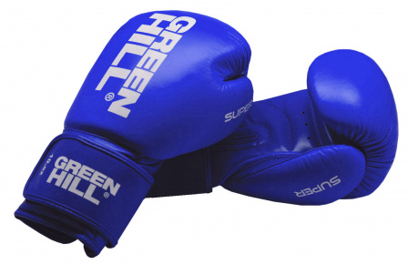 Боксерские перчатки Green Hill SUPER синие в интернет-магазине VersusBox.ru