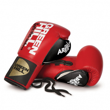 Боксерские перчатки ARES красные кожаные в интернет-магазине VersusBox.ru