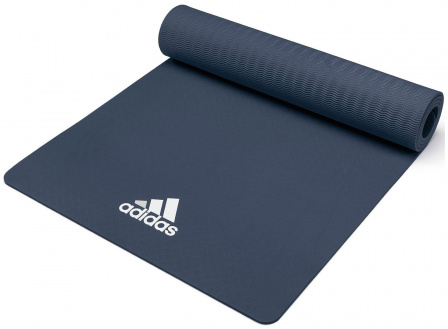 Тренировочный коврик (мат) для йоги Adidas голубой в интернет-магазине VersusBox.ru