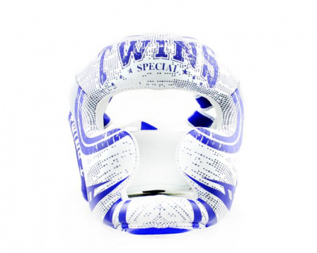 Боксерский шлем Twins Fhgl3-tw5 бело-синий в интернет-магазине VersusBox.ru