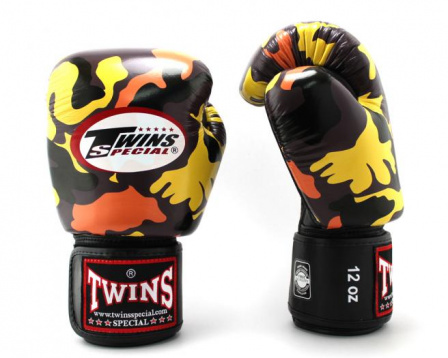 Боксерские перчатки Twins  fbgvl3-AR fancy boxing gloves оранжевые в интернет-магазине VersusBox.ru