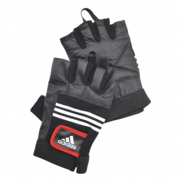 Тяжелоатлетические перчатки Adidas черные в интернет-магазине VersusBox.ru